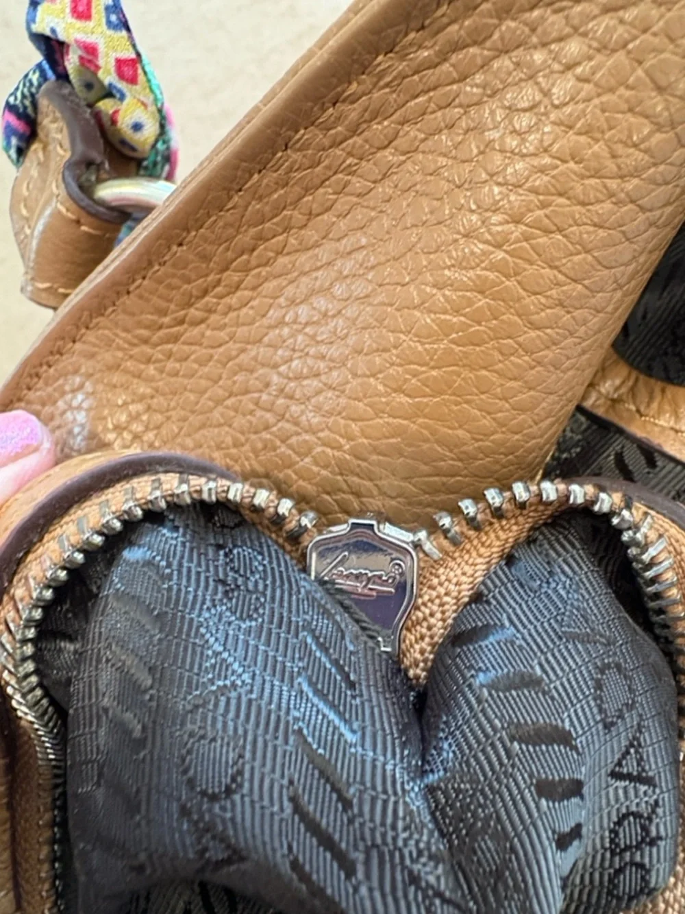 Prada Vitello Leather Tote Bag with Strap - Picture 9 of 13